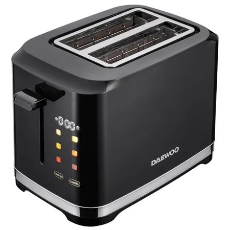 Prajitor de paine Daewoo DBTCT80B, 800 W, 2 felii, display LED, negru