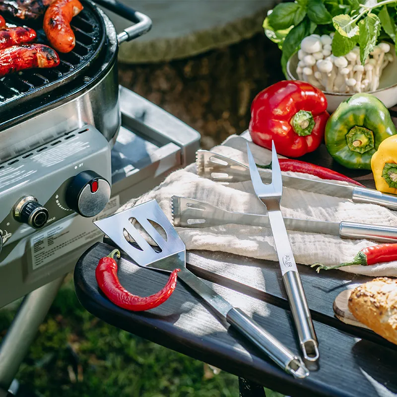 Set Accesorii Grill Inox cu Husa Ad 6730 Adler