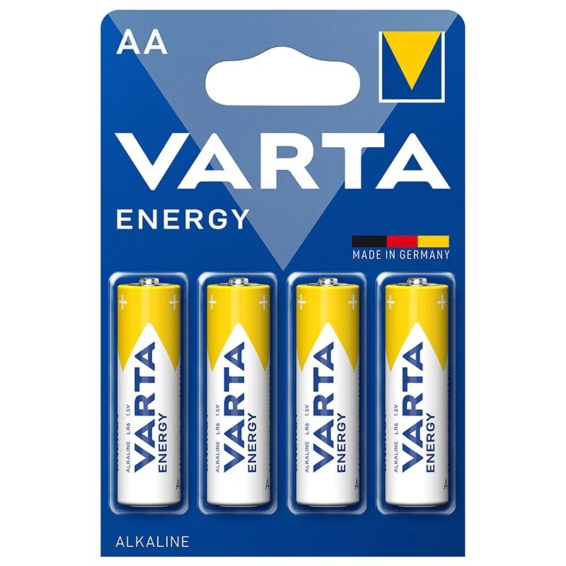 Baterie alcalina VARTA Energy AA LR6 1.5 V, set de 4 bucati