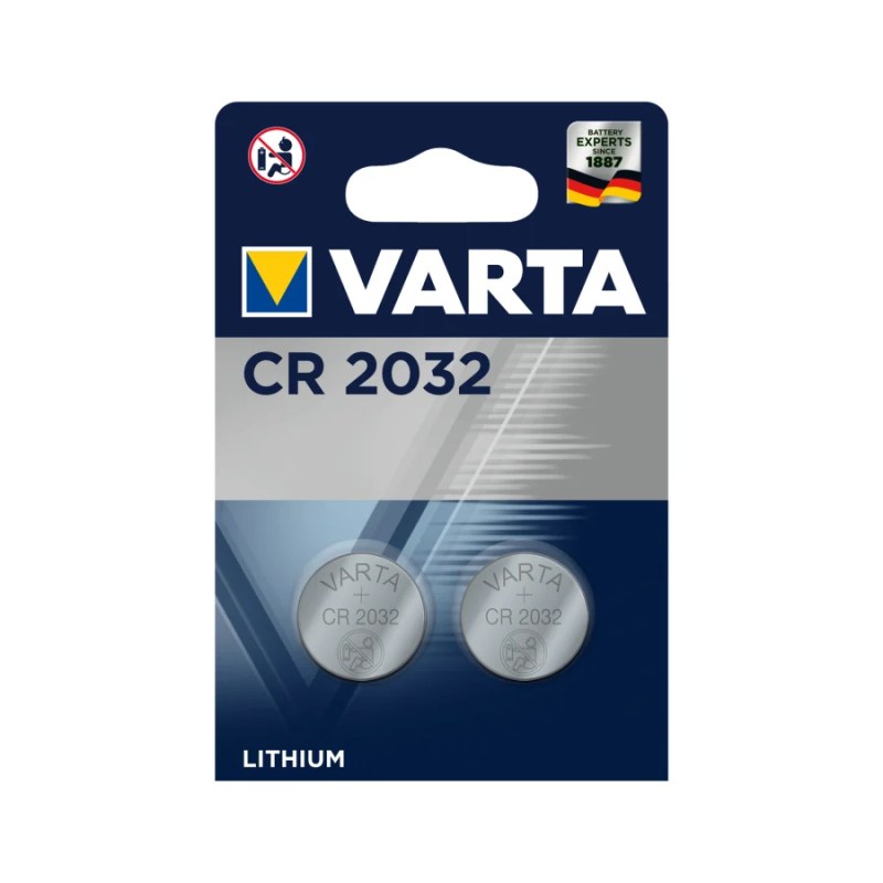 Baterie litiu CR2032 VARTA, blister 2 buc.