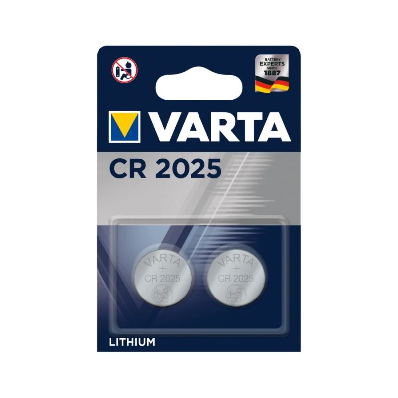 Baterie litiu CR2025 VARTA, blister 2 buc.