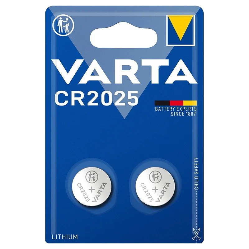 Baterie litiu CR2025 VARTA, blister 2 buc.