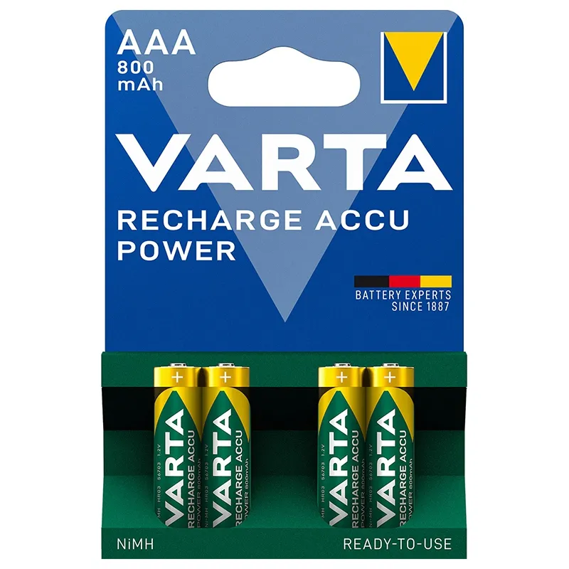 Acumulatori AAA 800MAH Blister 4 Buc Varta