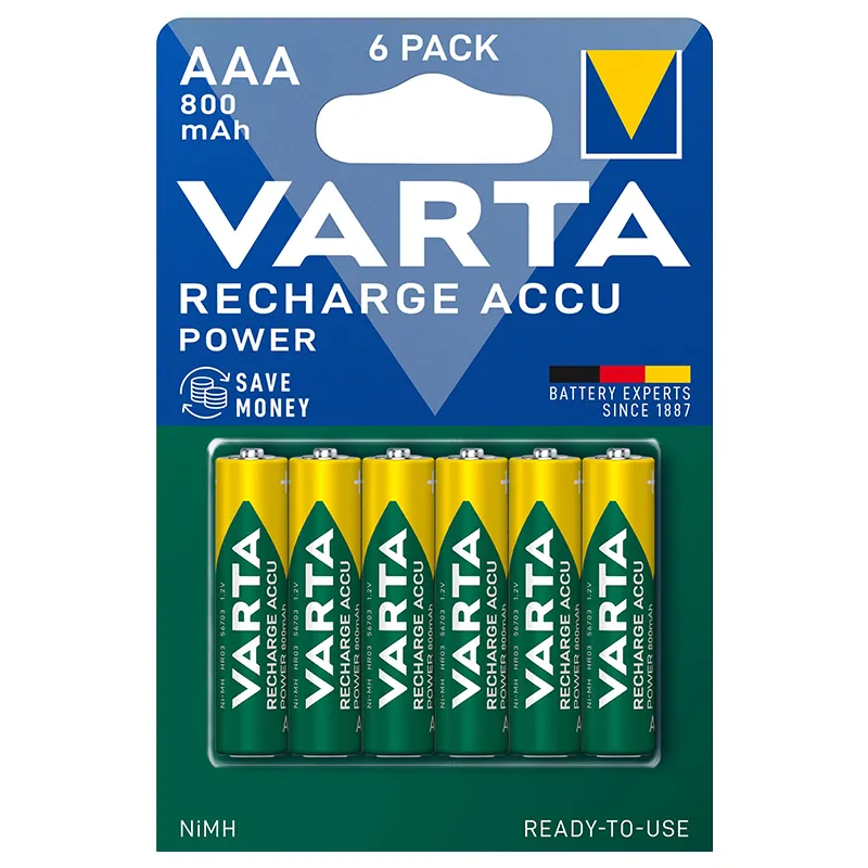 Acumulatori AAA 800MAH Blister 6 Buc Varta