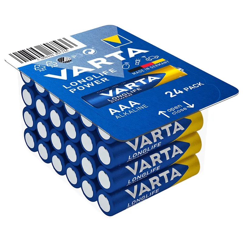 Baterie Alcalina Longlife Power LR03 24 Varta