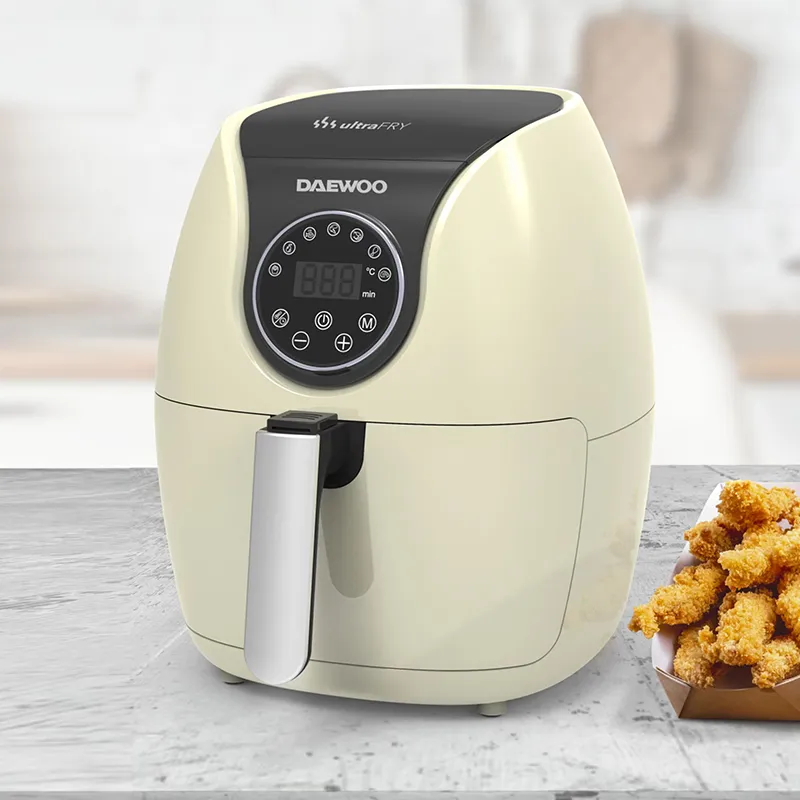 Friteuza cu aer cald Daewoo 1500 W, 3.6 L, crem