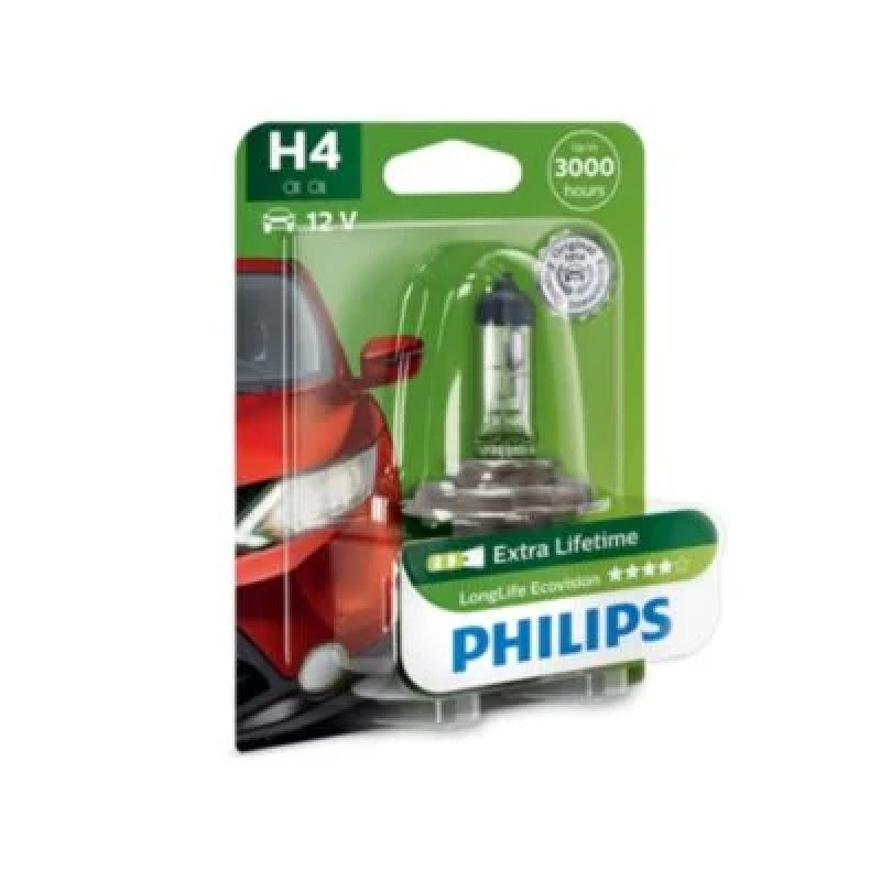 Bec auto H4 LongLife EcoVision Philips