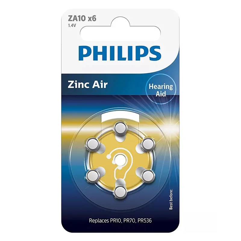 Baterie Auditiva Zinc Air Blister 6 Buc Phili