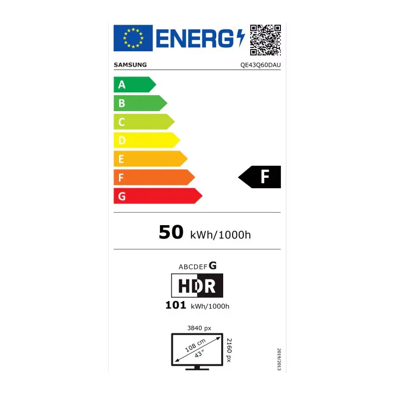 Televizor QLED Samsung QE43Q60D, 43 inch (108 cm), 4K Ultra HD, Smart TV