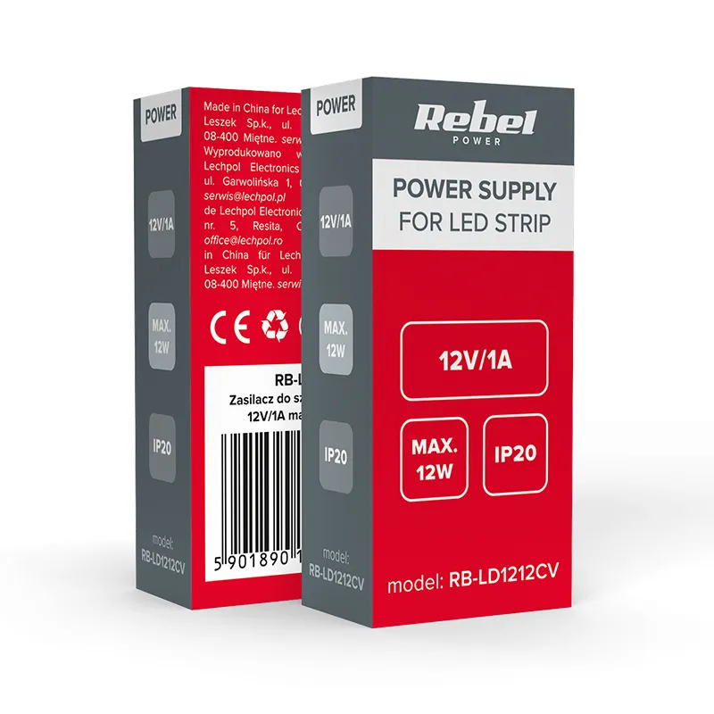 Alimentator Banda LED IP20 12V 1A 12W Rebel