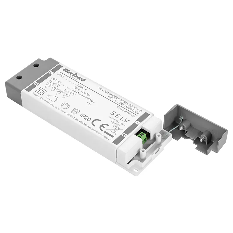Alimentator Banda LED IP20 12V 5A 60W Rebel