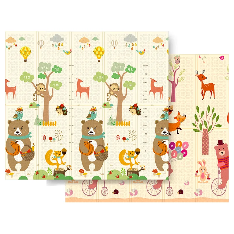 Covoras de Joaca Bebelusi 200X180CM Animale Rebel