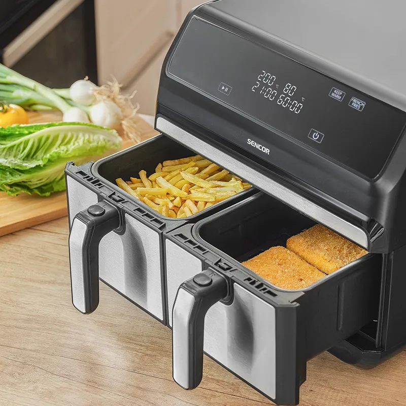 Friteuza Dubla Airfryer 2X4 L 1700W Vitafryer Sencor