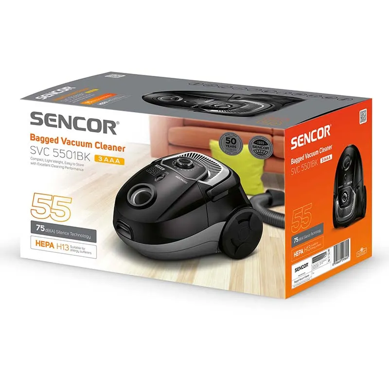 Aspirator cu sac Sencor SVC 5501BK 700W