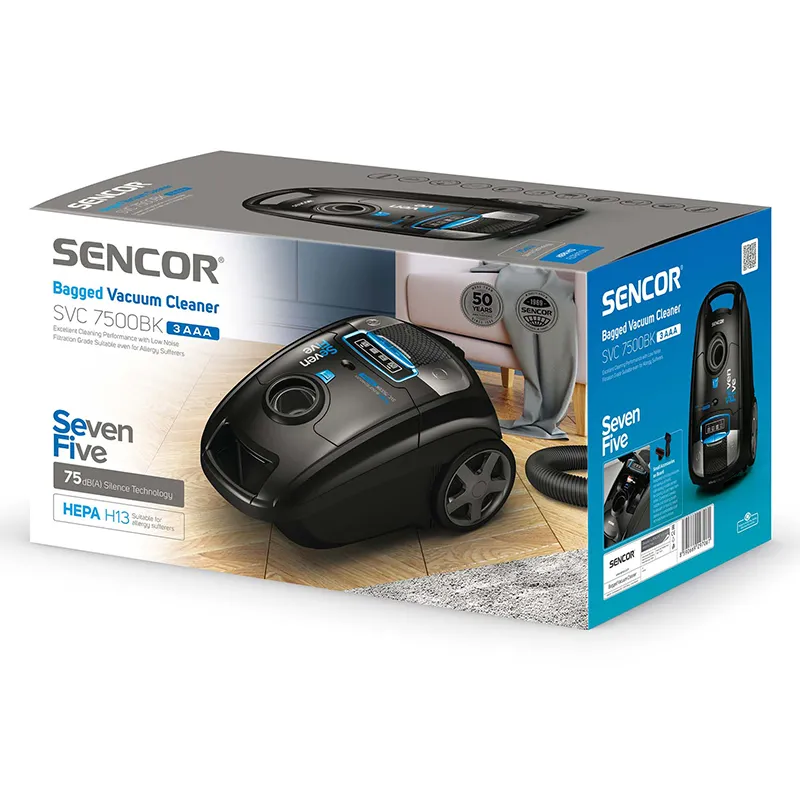 Aspirator de podea cu sac Sencor SVC 7500BK