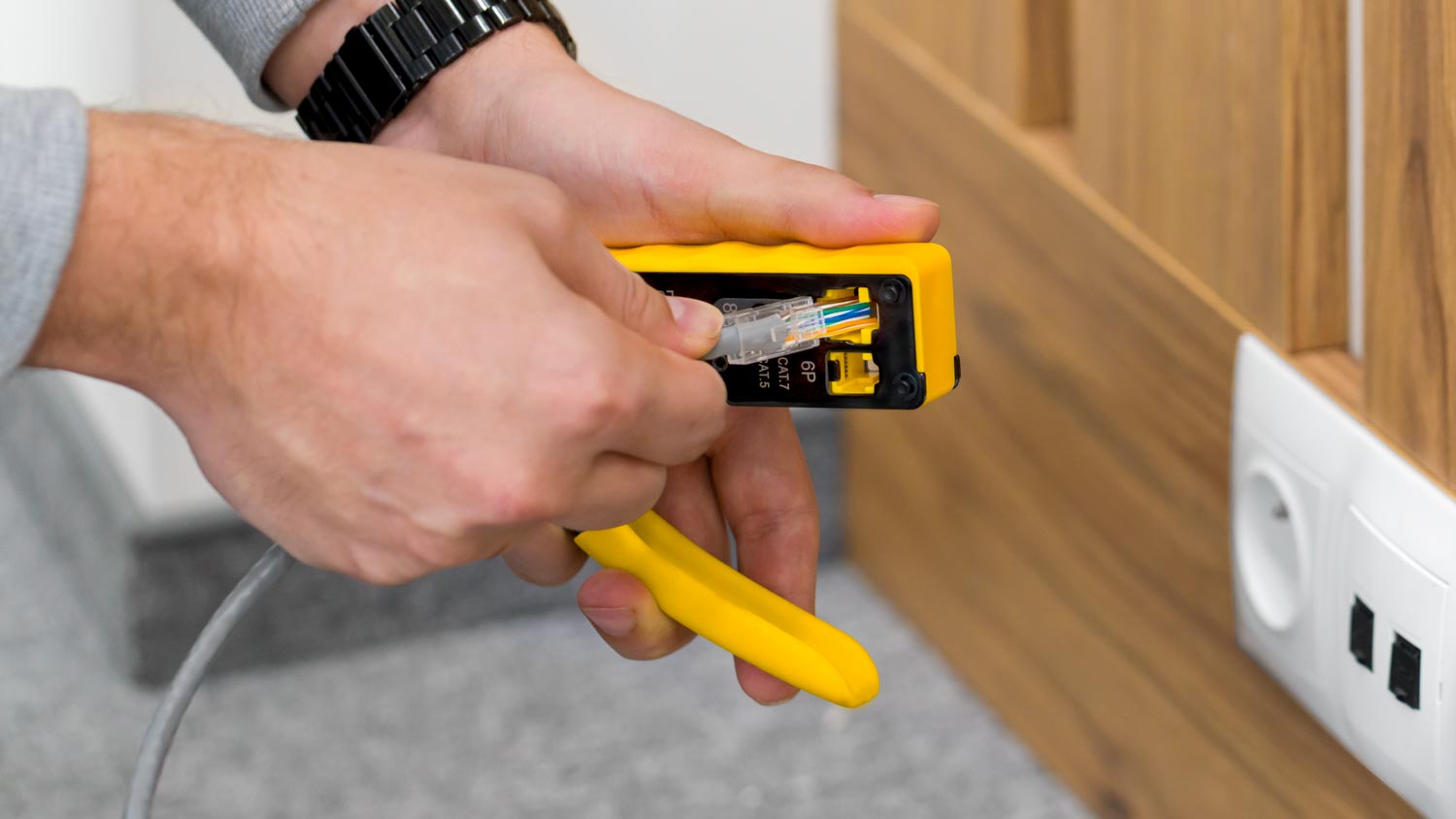 Cleste sertizare pass-through RJ45/RJ12