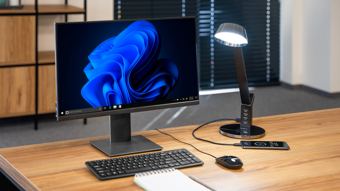 Lampa LED pentru birou Lampa LED cu ilumnare ajustabila si diverse culori ale luminii!