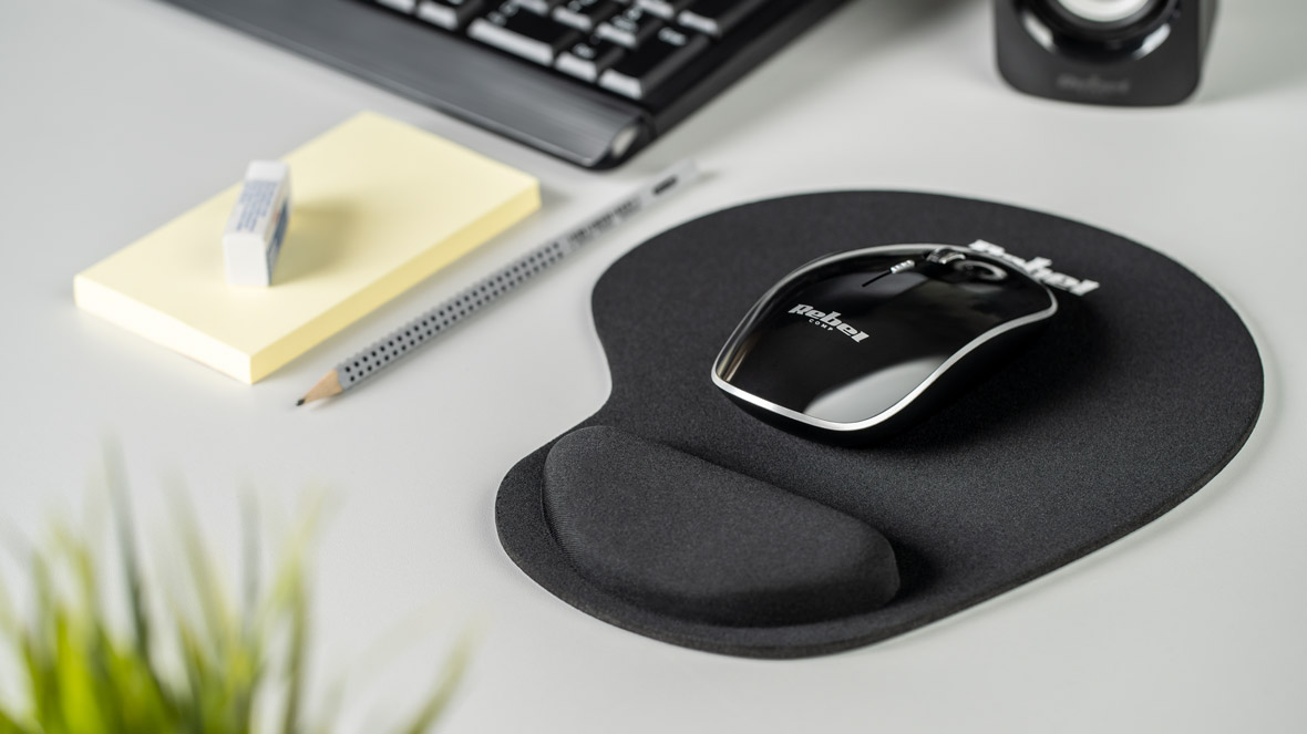 Mousepad negru Rebel Comp Mousepad negru