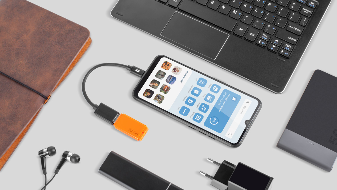 Kabel USB A 3.0 - USB C OTG Rebel Comp Cablu USB A 3.0 - USB C OTG Rebel Comp