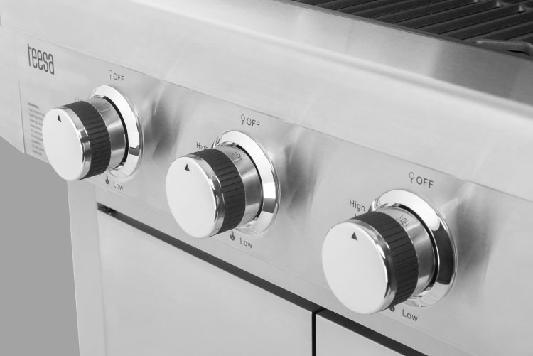 Grill gaz Teesa cu arzatoare reglabile Grill gaz Teesa cu arzatoare reglabile