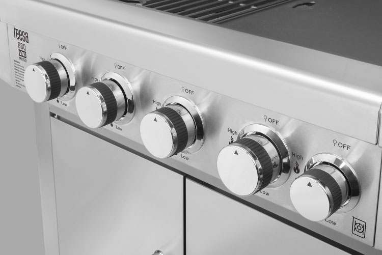 Grill gaz Teesa cu arzatoare reglabile Grill gaz Teesa cu arzatoare reglabile