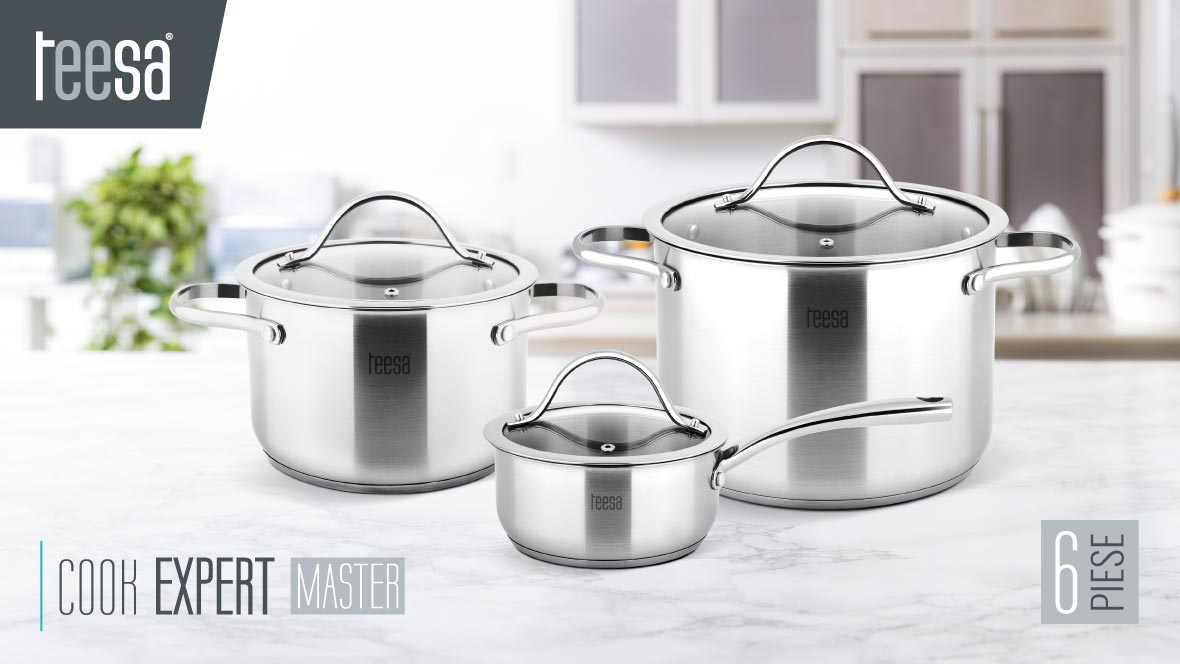 Oale din otel inoxidabil COOK EXPERT MASTER Teesa Oale din otel inoxidabil COOK EXPERT MASTER Teesa