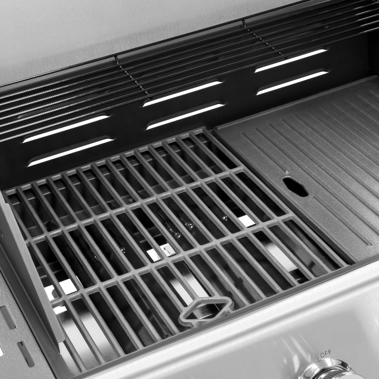 Gratar din fonta Grill pe gaz cu gratar din fonta