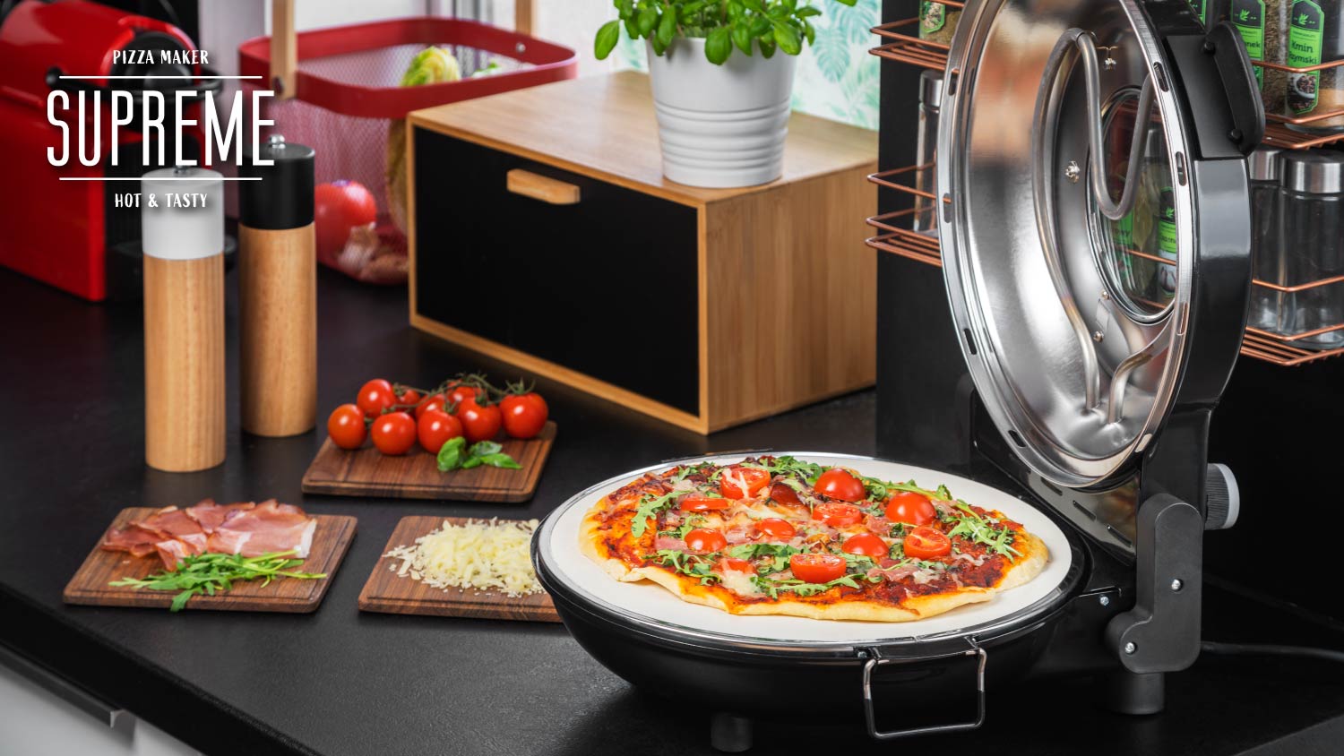 Cuptor de pizza pentru acasa Teesa Supreme Cuptor de pizza pentru acasa Teesa Supreme