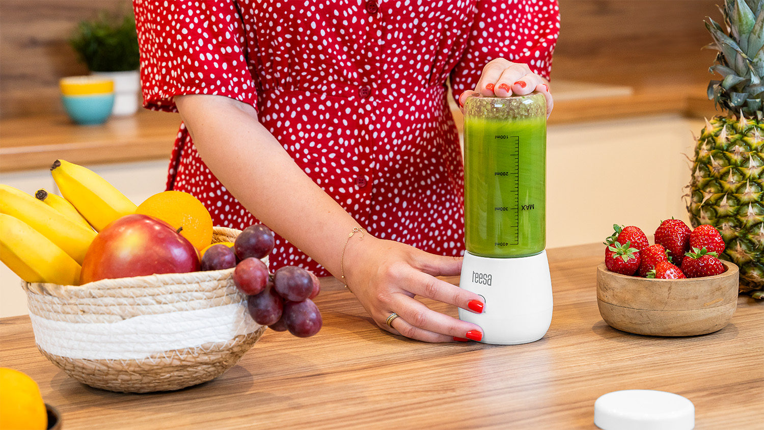 Blender personalny bezprzewodowy TSA3543 Blender portabil 450 ml Teesa