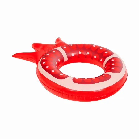 Colac gonflabil pentru piscina SunClub in forma de rodie, rosu, 72 cm