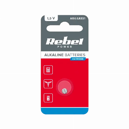 Bateria Rebel Extreme AG0 1,5 V, 1 buc. blister
