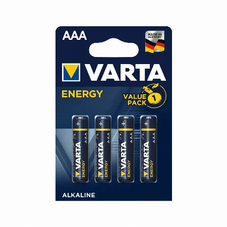 Baterii alcaline VARTA Energy AAA LR03, set de 4 buc.