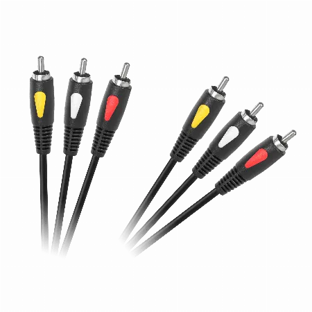 Cablu 3RCA-3RCA 1.0 m Cabletech Eco-Line