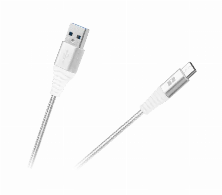 Cablu USB - USB tip C Rebel 100 cm alb