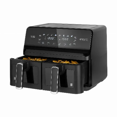 Friteuza Dubla Airfryer 8L 2700W Teesa Air Fryer Dual