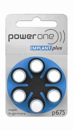 Baterii auditive Varta Power One Implant Plus p675, blister 6 buc.