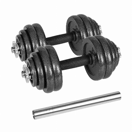 Gantere reglabile din fonta in valiza Rebel Active 30 kg