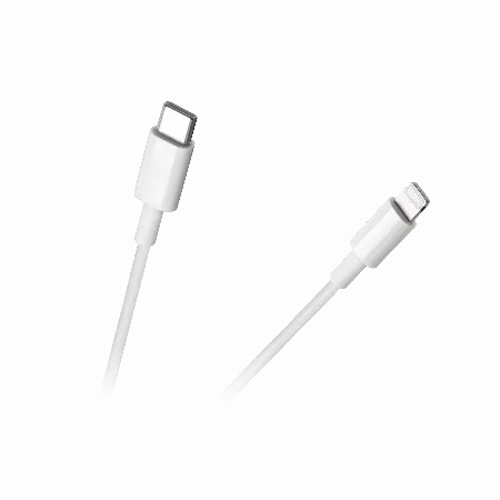Cablu USB tip C - Lightning Rebel 100 cm alb