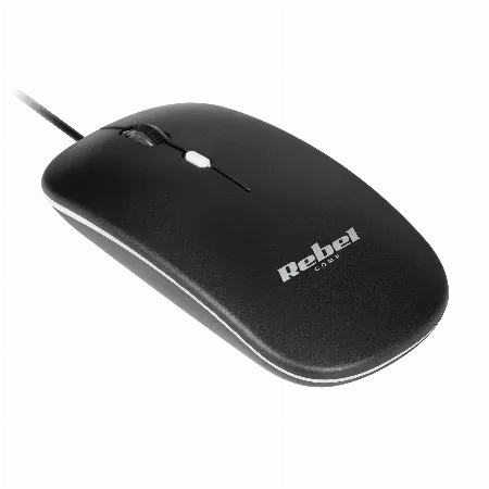 Mouse cu fir Rebel WDM210, negru