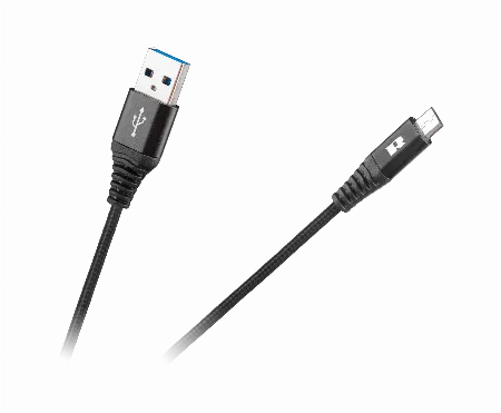 Cablu USB - micro USB Rebel 50 cm negru