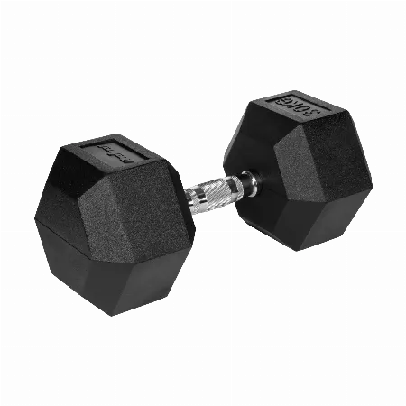 Gantera hexagonala din fonta acoperita cu cauciuc 30 kg REBEL ACTIVE