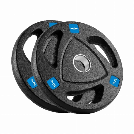 Set discuri olimpice din fonta cu cauciuc 2 x 10 kg Rebel Active