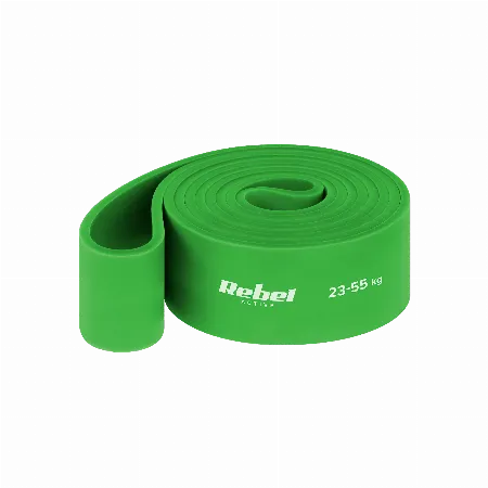 Banda elastica TPE Power Band PT-5, verde, 23-55 kg, Rebel Active