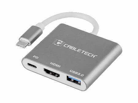 Adaptor USB tip C la HDMI 4K, USB 3.0 si USB tip C PD Cabletech