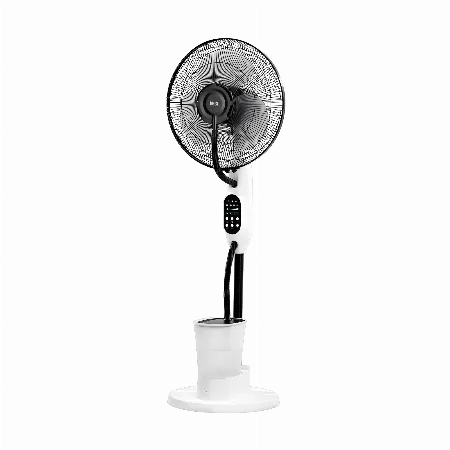 Ventilator pe picior Teesa cu functie de pulverizare a apei, alb