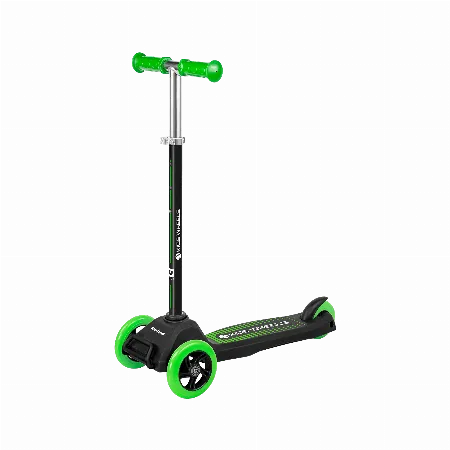 Trotineta pentru copii Rebel Kids Wheels, verde, cu 3 roti