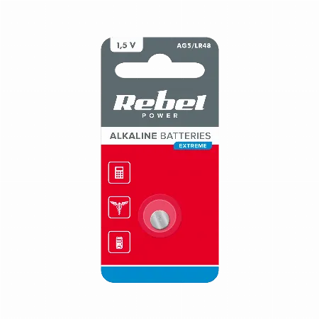 Baterie alcalina Rebel Extreme AG5 1,5 V, 1 buc./blister