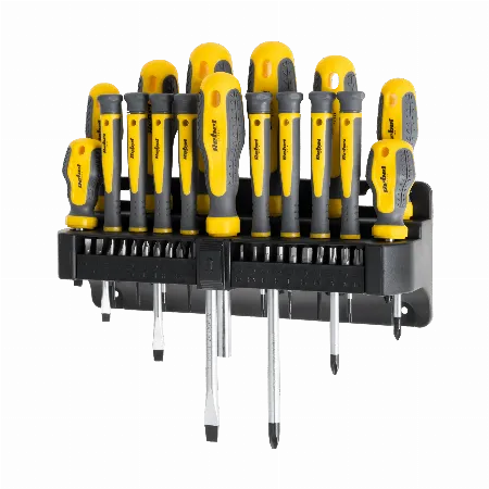 Set 16 surubelnite si 20 de biti Rebel RB-1150 cu stand