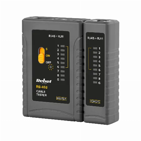 Tester cablu RJ11 RJ12 RJ45 Rebel RB-468
