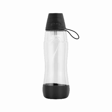 Sticla filtranta Teesa Pure Water neagra cu carbon activ